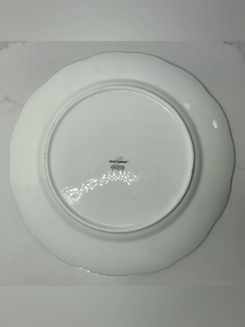 4 Grace Teaware Dinner Plates Halloween Haunted House 11in Porcelain Spooky NEW